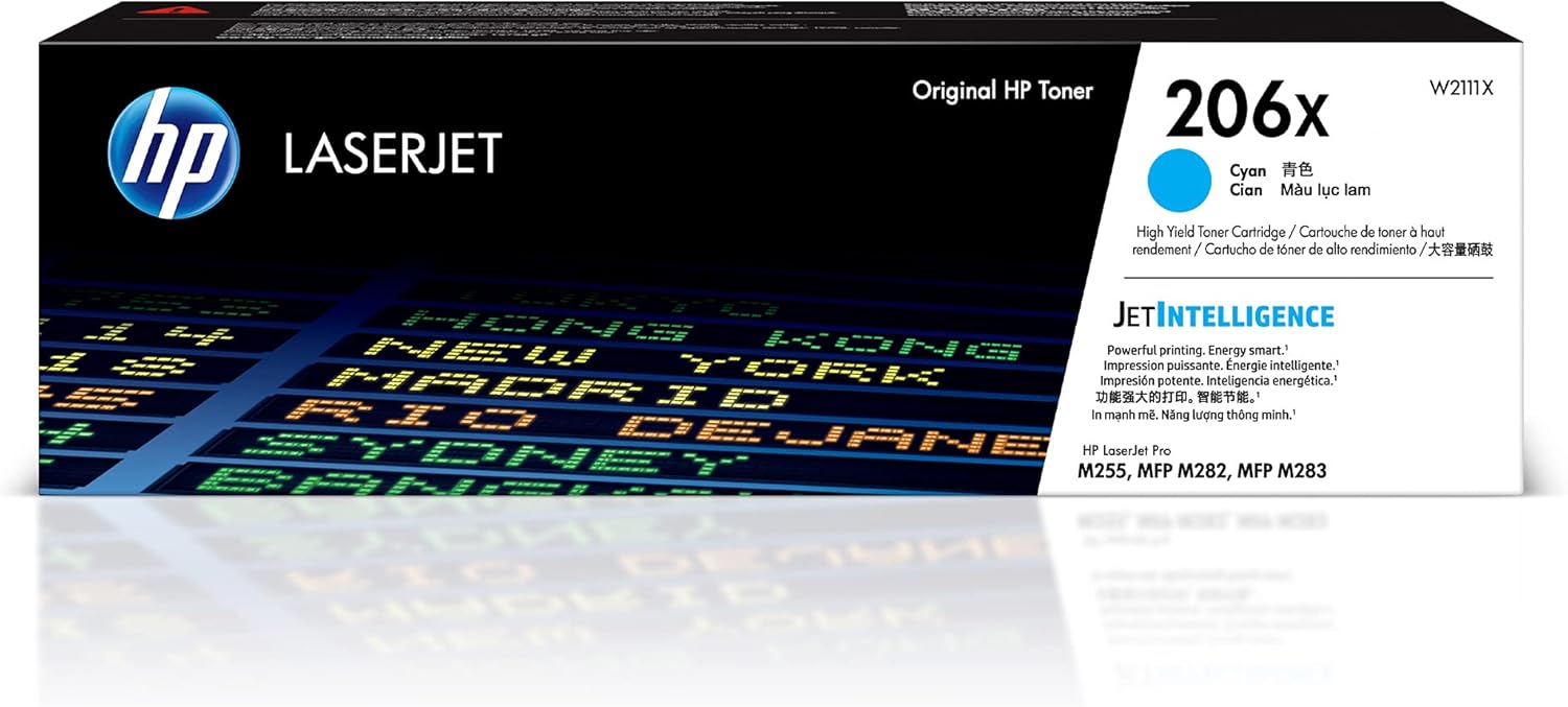 HP COLOR LASERJET M255NW 206X HI CYAN TONER